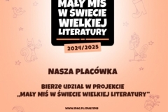 MAŁY MIŚ W ŚWIECIE WIELKIEJ LITERATURY projekt w przedszkolu